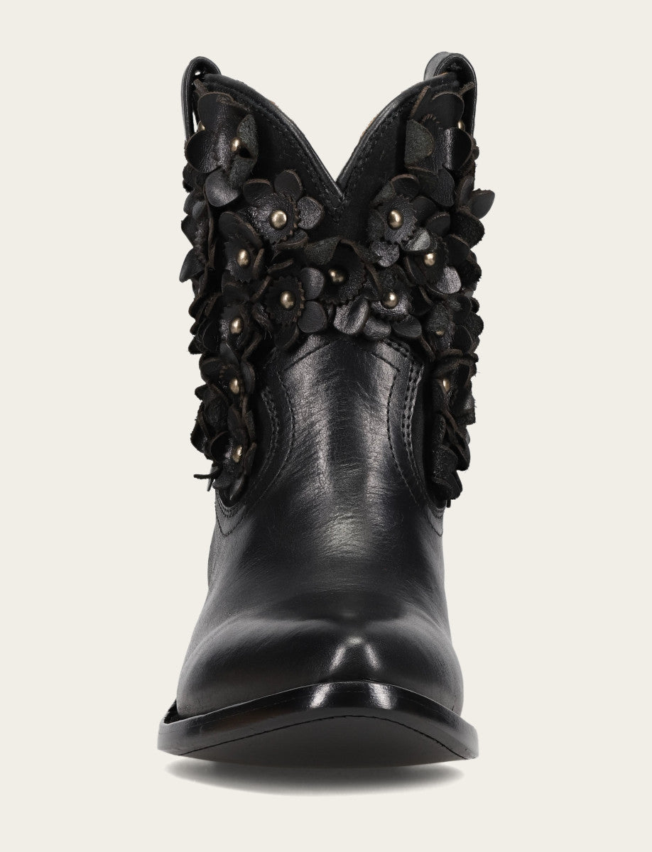 Frye Women's Black Billy Flower Boot Black