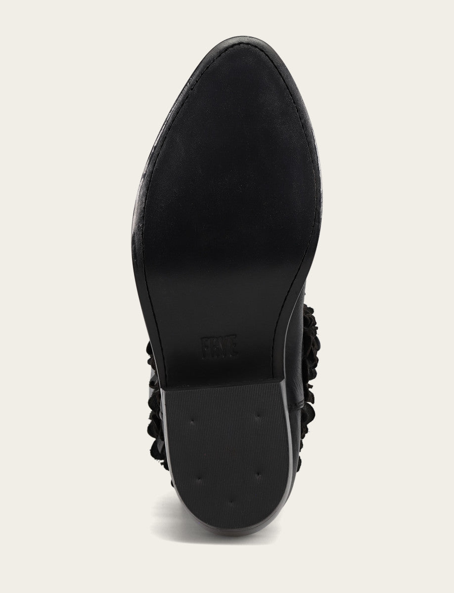 Frye Women's Black Billy Flower Boot Black