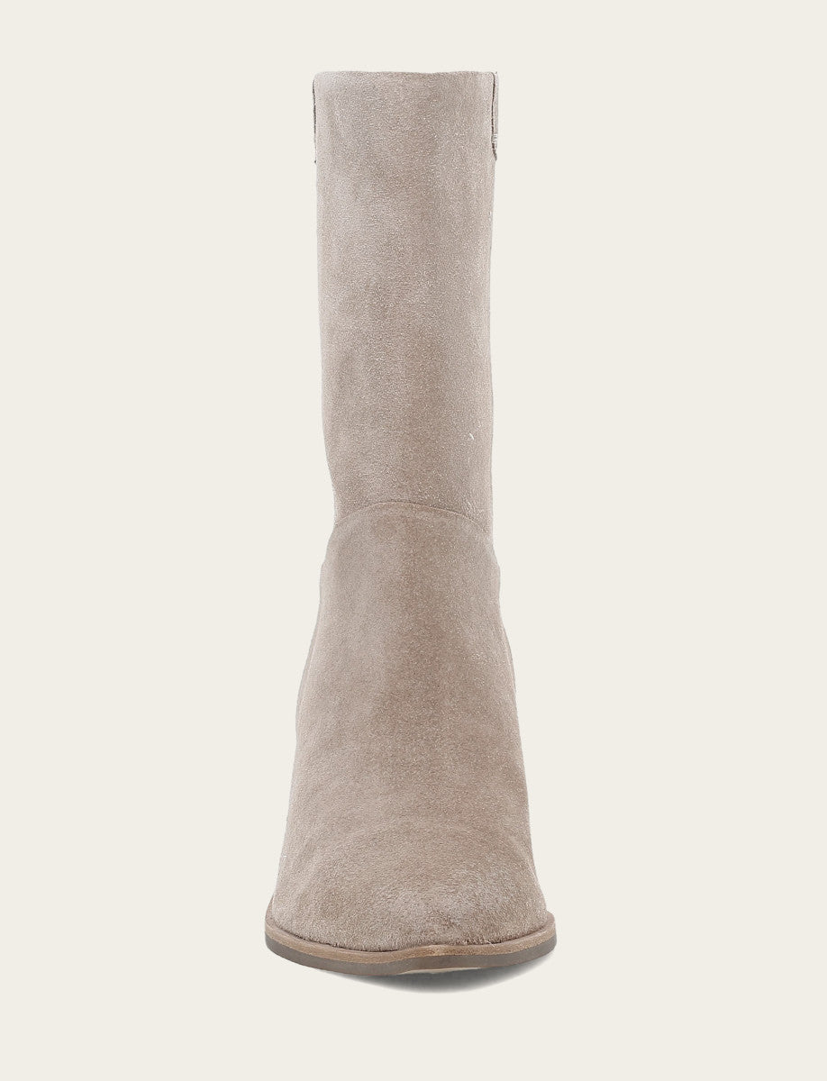 Frye Women's Taupe Sadie Softy Mid Booties Taupe