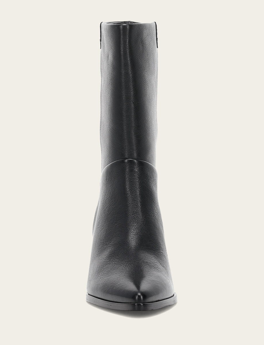 Frye Women's Black Sadie Softy Mid Booties Black