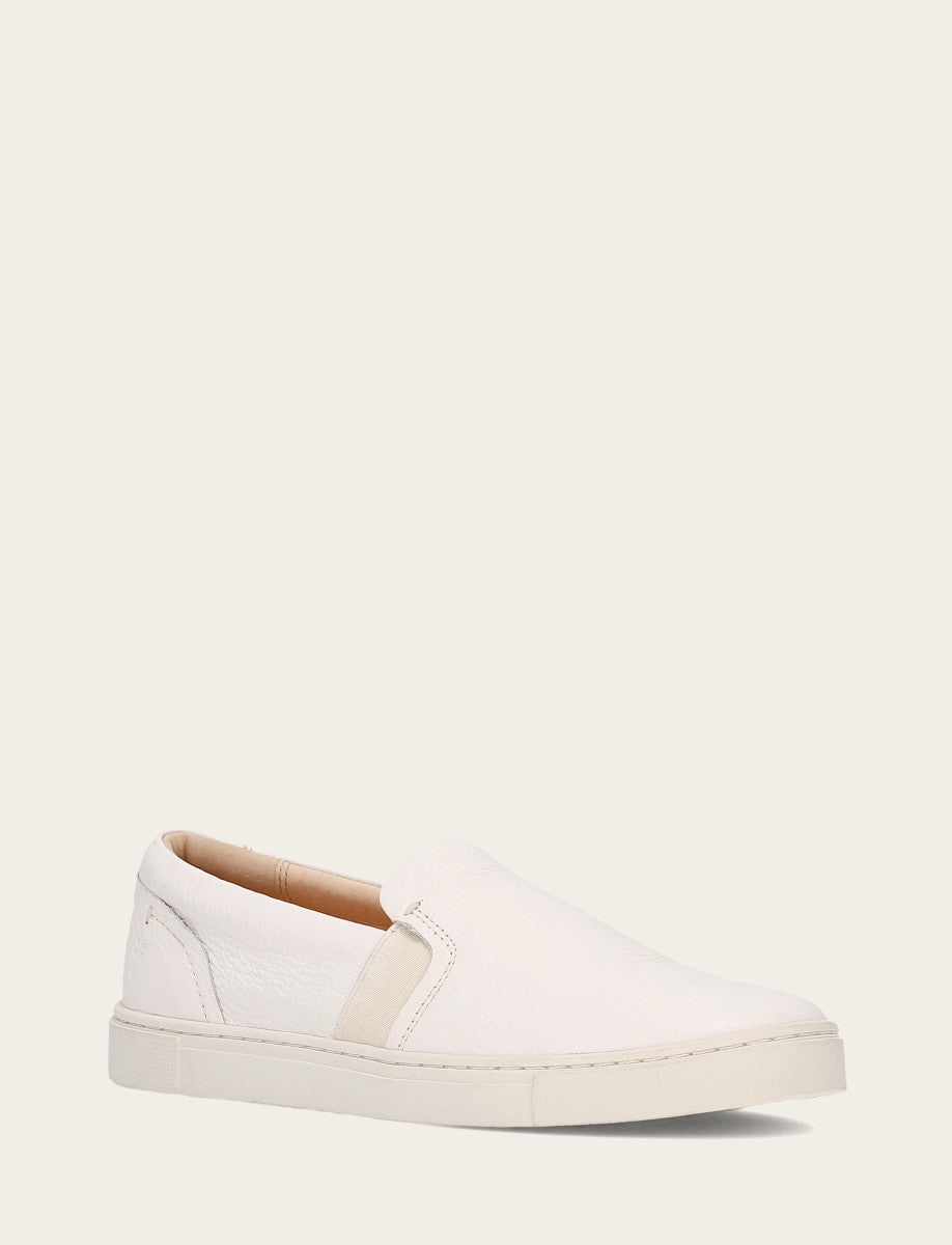 Frye Women's White Ivy Slip On Sneakers White