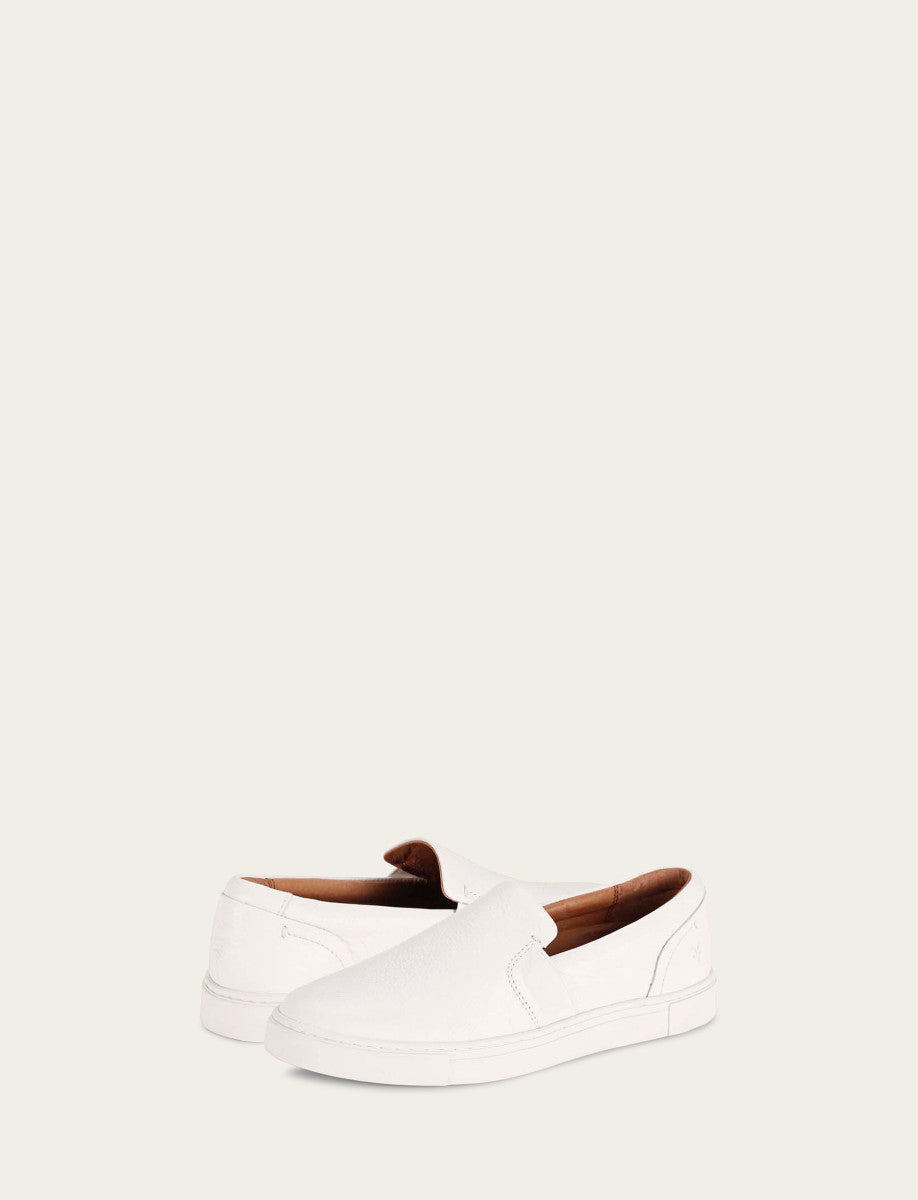 Frye Women's White Ivy Slip On Sneakers White