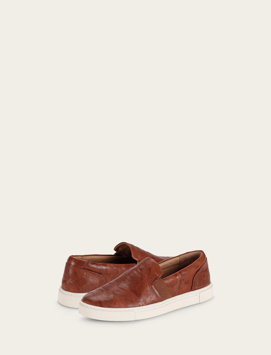 Frye Women's Cognac Ivy Slip On Sneakers Cognac