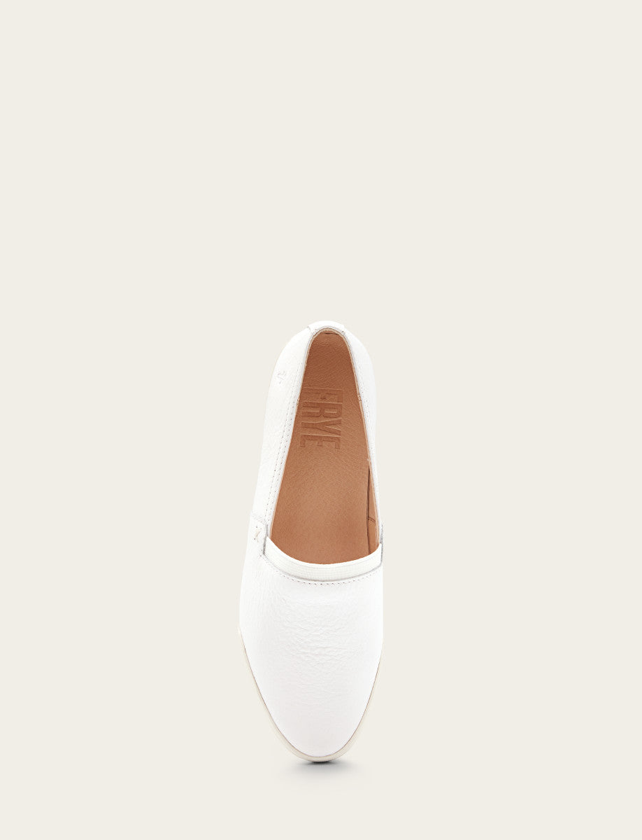 Frye Women's White Melanie Slip On Sneakers White