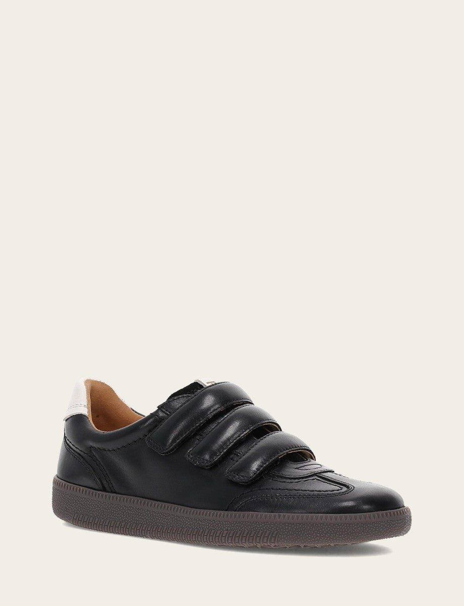 Frye Women's Black Milly 3 Strap Sneakers Black