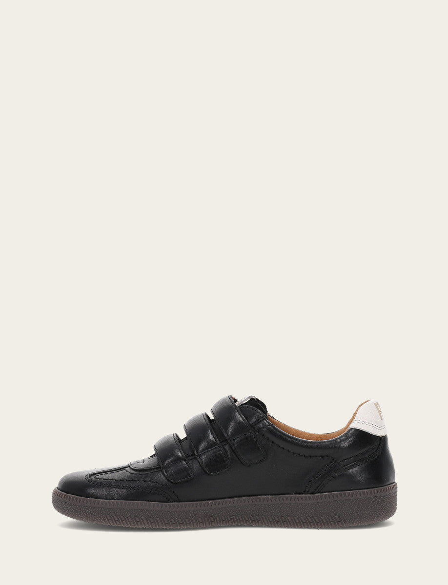 Frye Women's Black Milly 3 Strap Sneakers Black