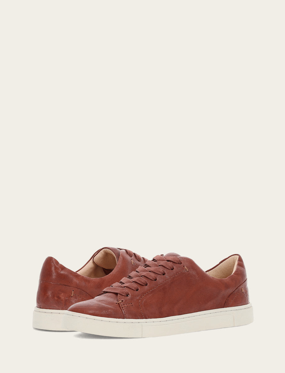 Frye Women's Cognac Ivy Low Lace Sneakers Cognac