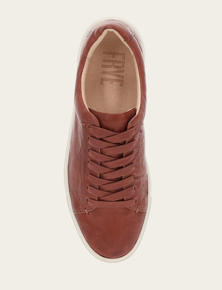 Frye Women's Cognac Ivy Low Lace Sneakers Cognac