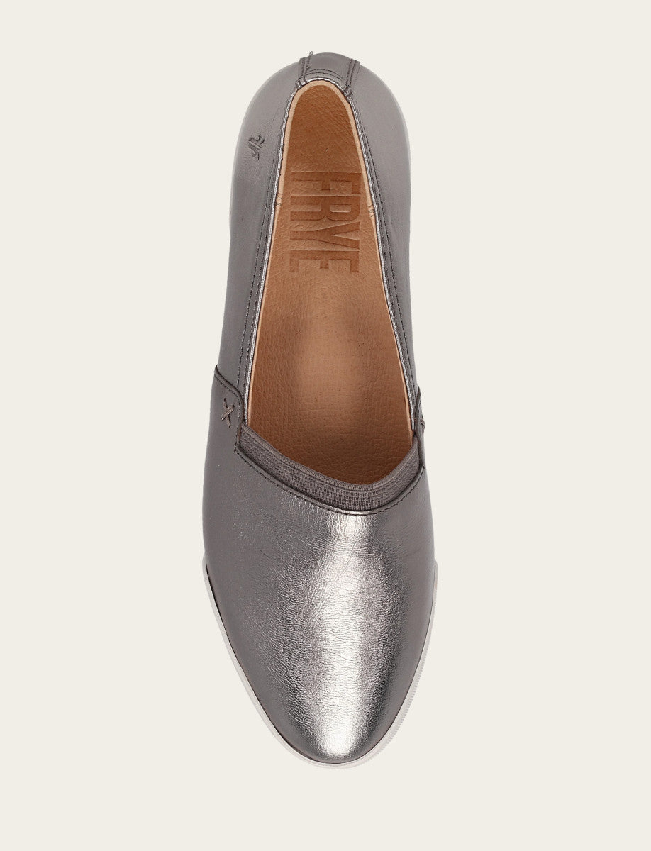 Frye Women's Dark Pewter Melanie Slip On Sneakers Dark Pewter