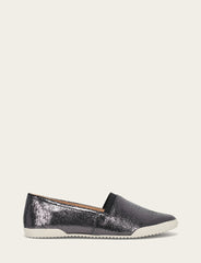 Frye Women's Pewter Mirror Melanie Slip On Sneakers Pewter Mirror