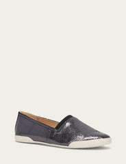 Frye Women's Pewter Mirror Melanie Slip On Sneakers Pewter Mirror