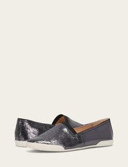 Frye Women's Pewter Mirror Melanie Slip On Sneakers Pewter Mirror