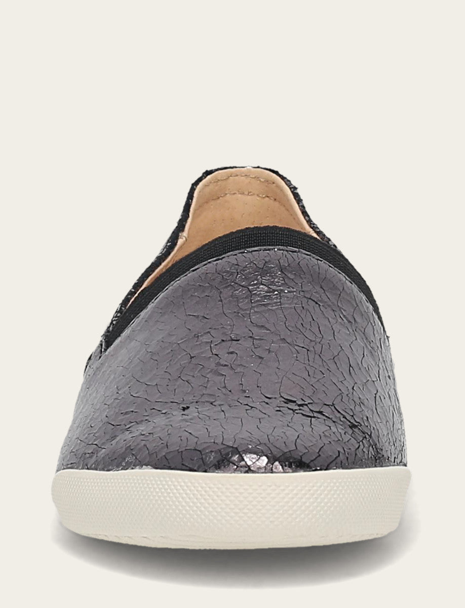 Frye Women's Pewter Mirror Melanie Slip On Sneakers Pewter Mirror