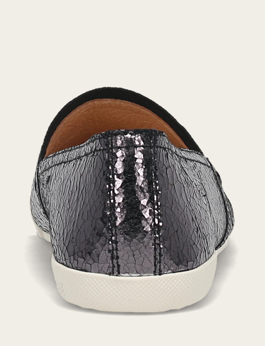 Frye Women's Pewter Mirror Melanie Slip On Sneakers Pewter Mirror