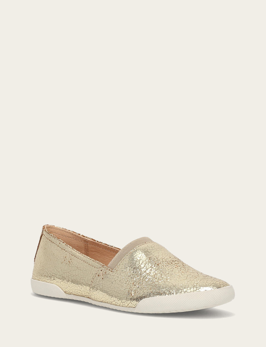 Frye Women's Gold Mirror Melanie Slip On Sneakers Gold Mirror