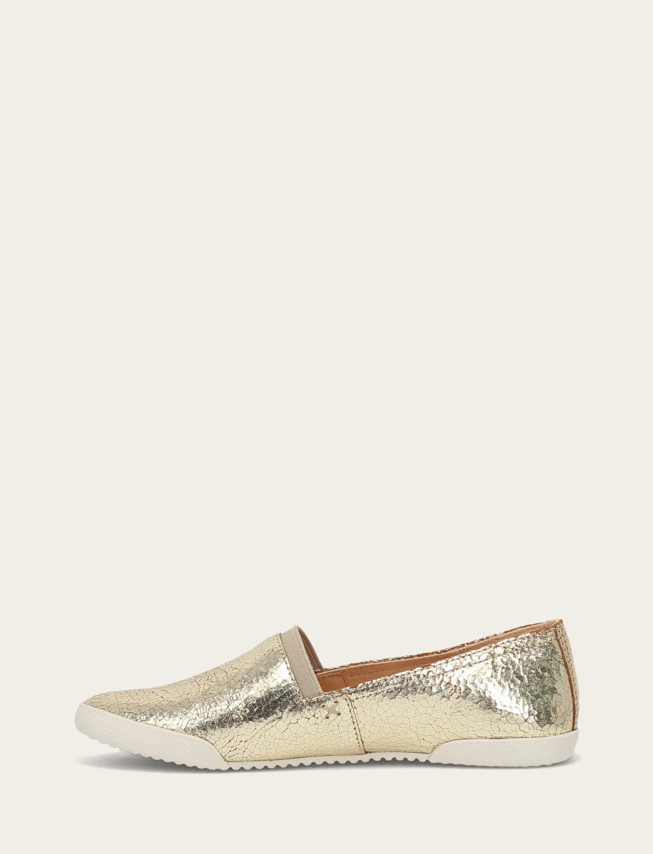 Frye Women's Gold Mirror Melanie Slip On Sneakers Gold Mirror