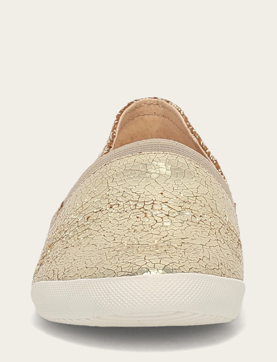 Frye Women's Gold Mirror Melanie Slip On Sneakers Gold Mirror