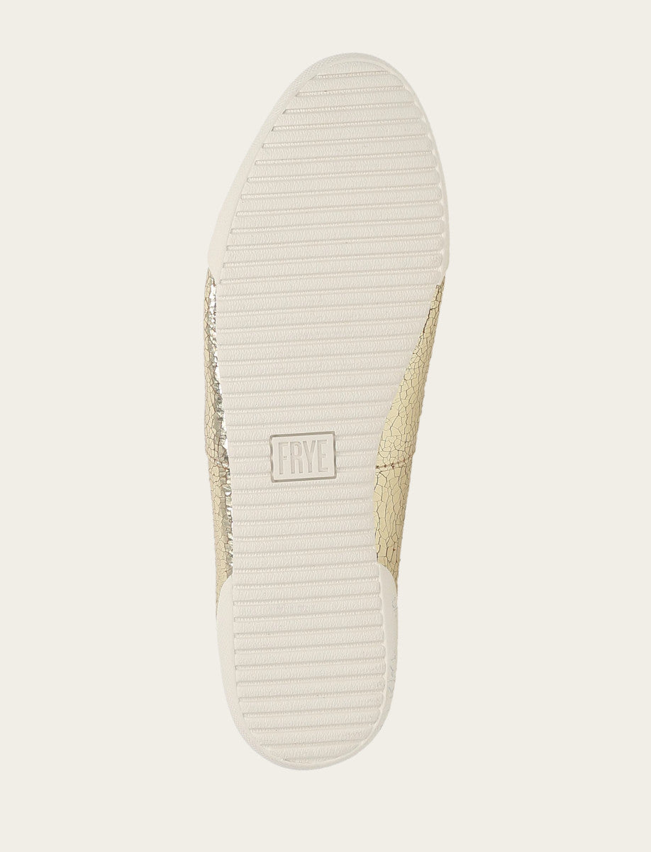Frye Women's Gold Mirror Melanie Slip On Sneakers Gold Mirror