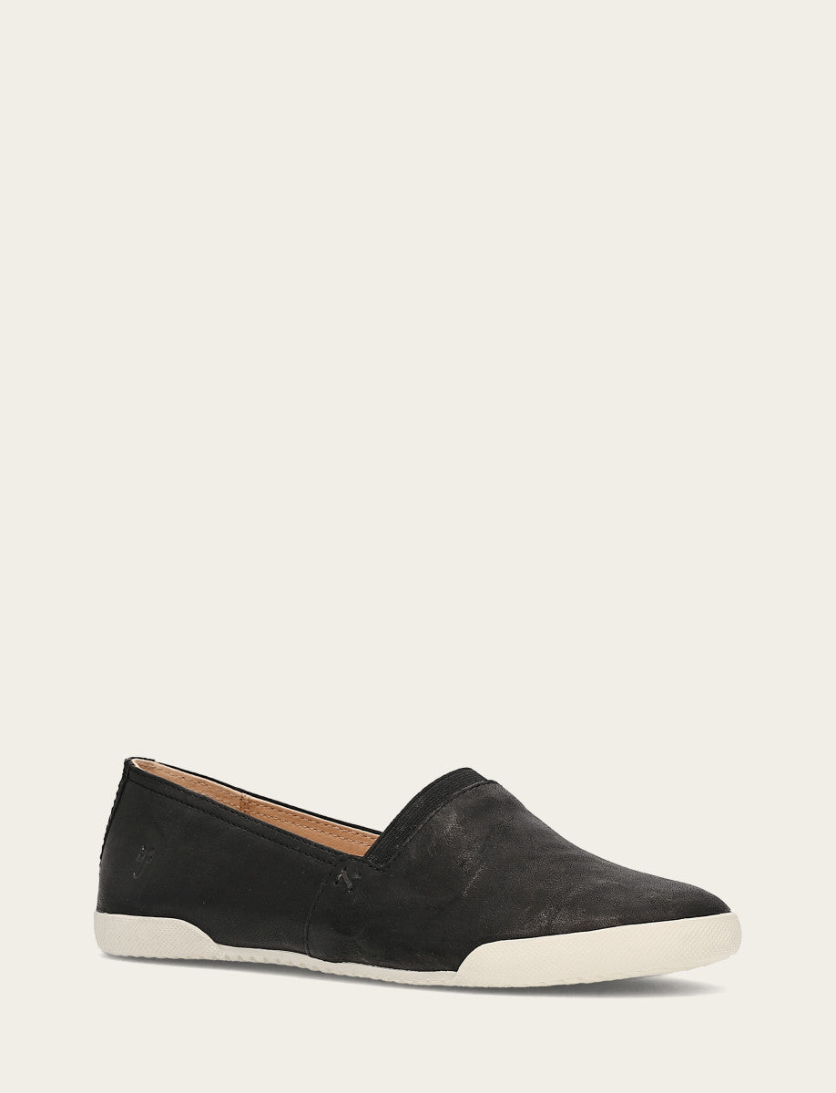Frye Women's Black Melanie Slip On Sneakers Black