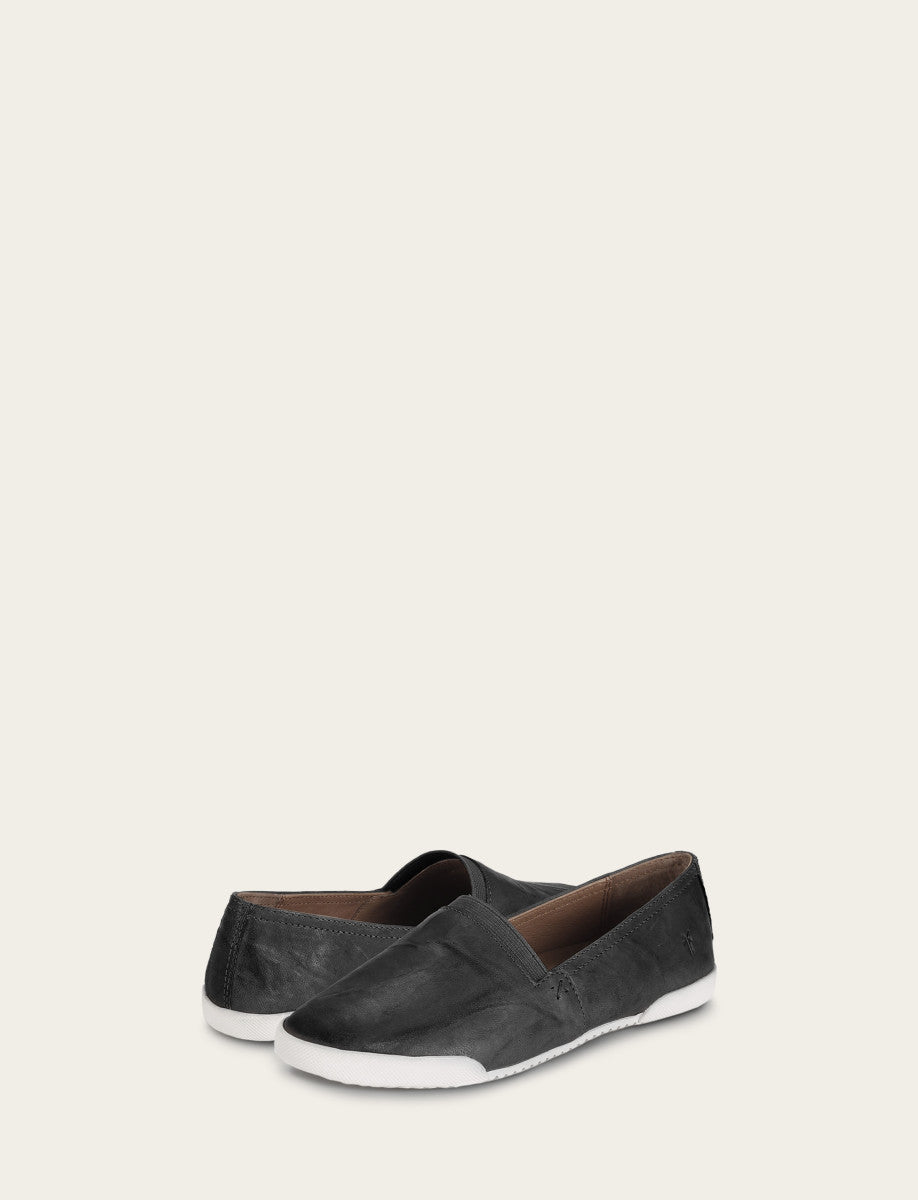 Frye Women's Black Melanie Slip On Sneakers Black