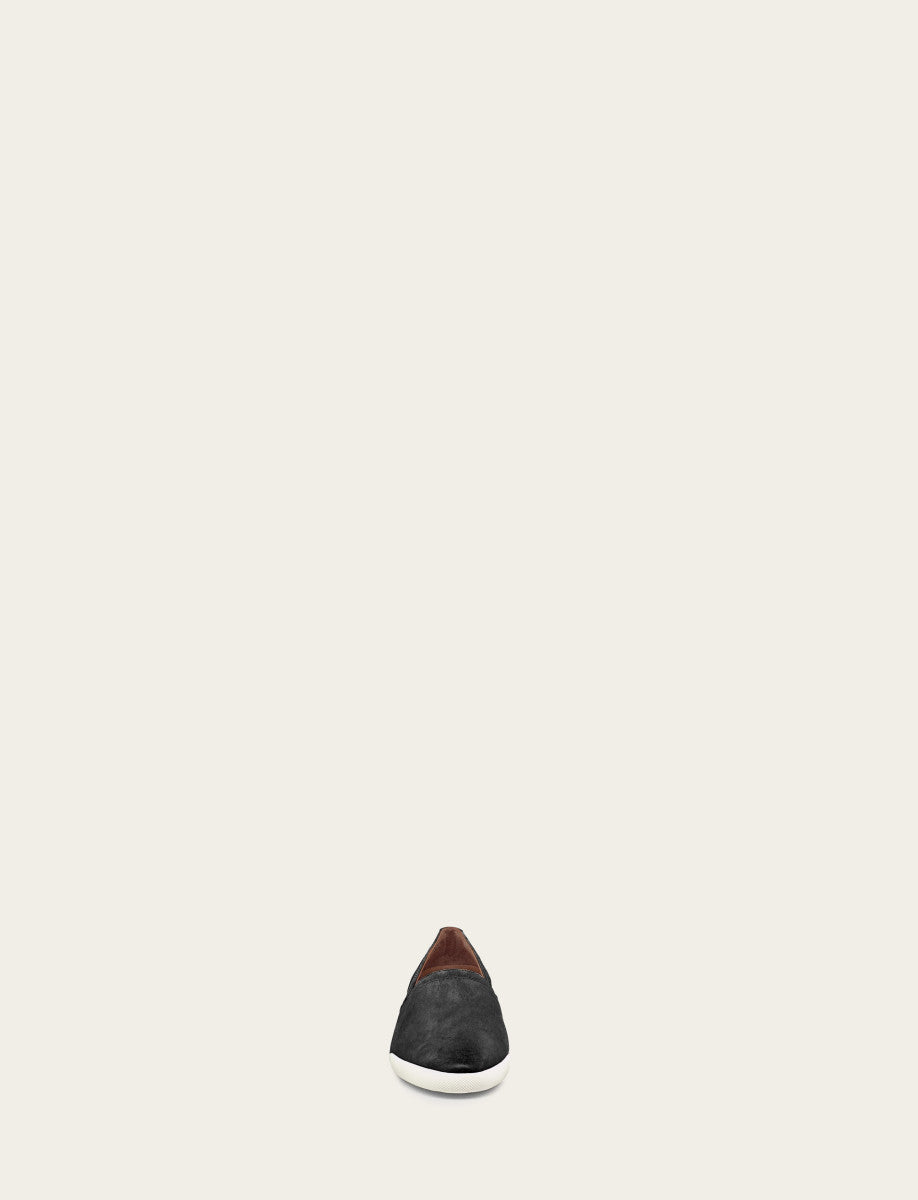 Frye Women's Black Melanie Slip On Sneakers Black