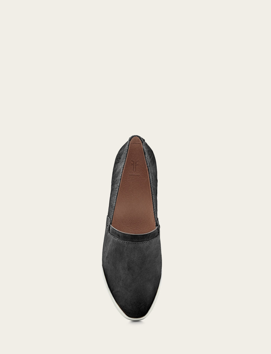 Frye Women's Black Melanie Slip On Sneakers Black