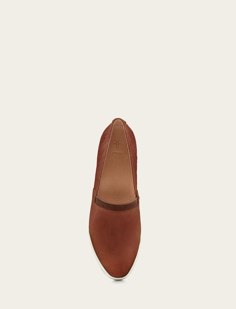 Frye Women's Cognac Melanie Slip On Sneakers Cognac