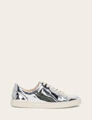 Frye Women's Silver Ivy Low Lace Slip On Sneakers Silver