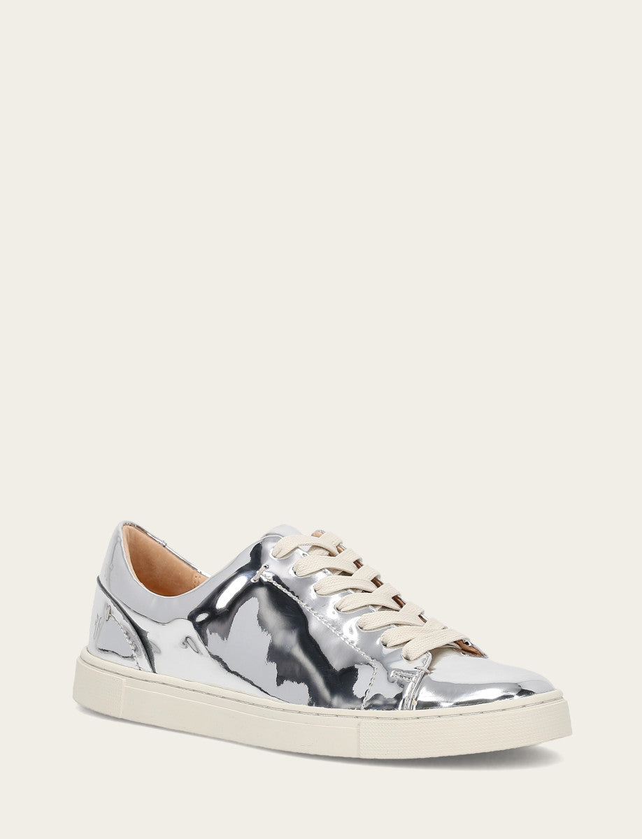 Frye Women's Silver Ivy Low Lace Slip On Sneakers Silver