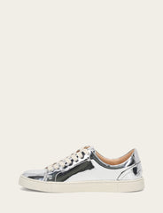Frye Women's Silver Ivy Low Lace Slip On Sneakers Silver