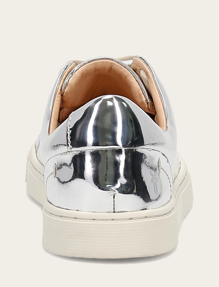Frye Women's Silver Ivy Low Lace Slip On Sneakers Silver