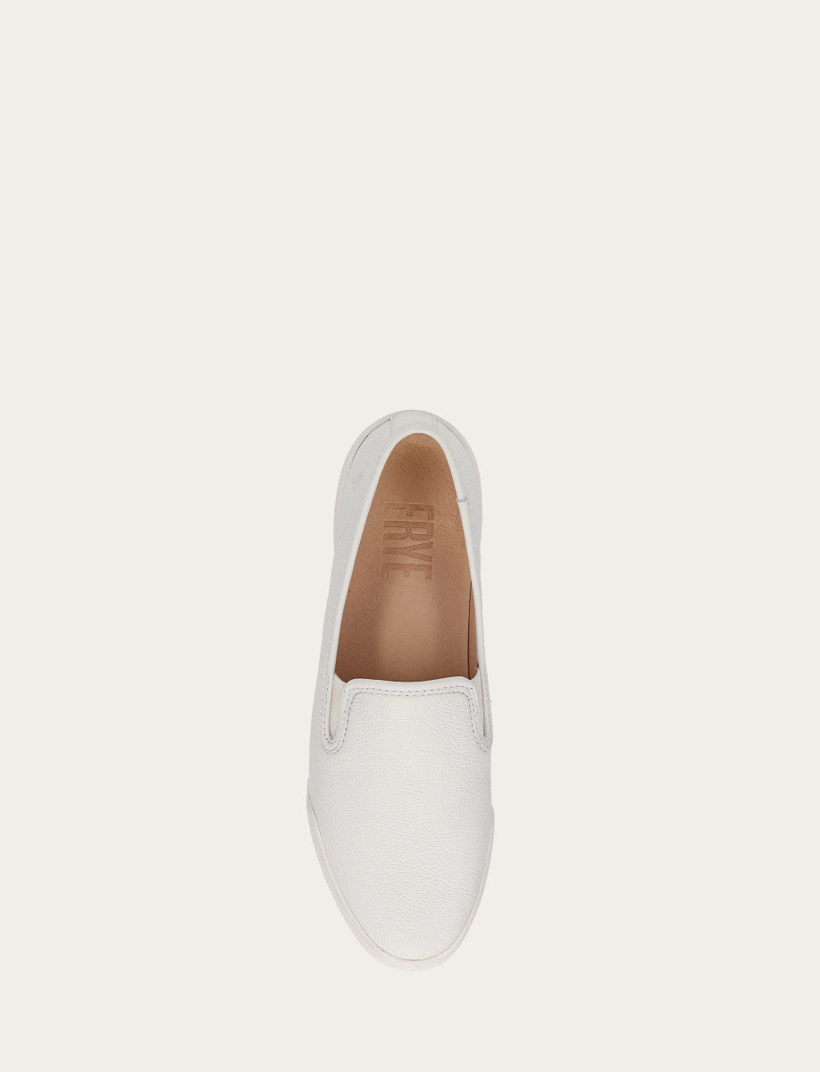 Frye Women's White Mia Slip On Sneakers White