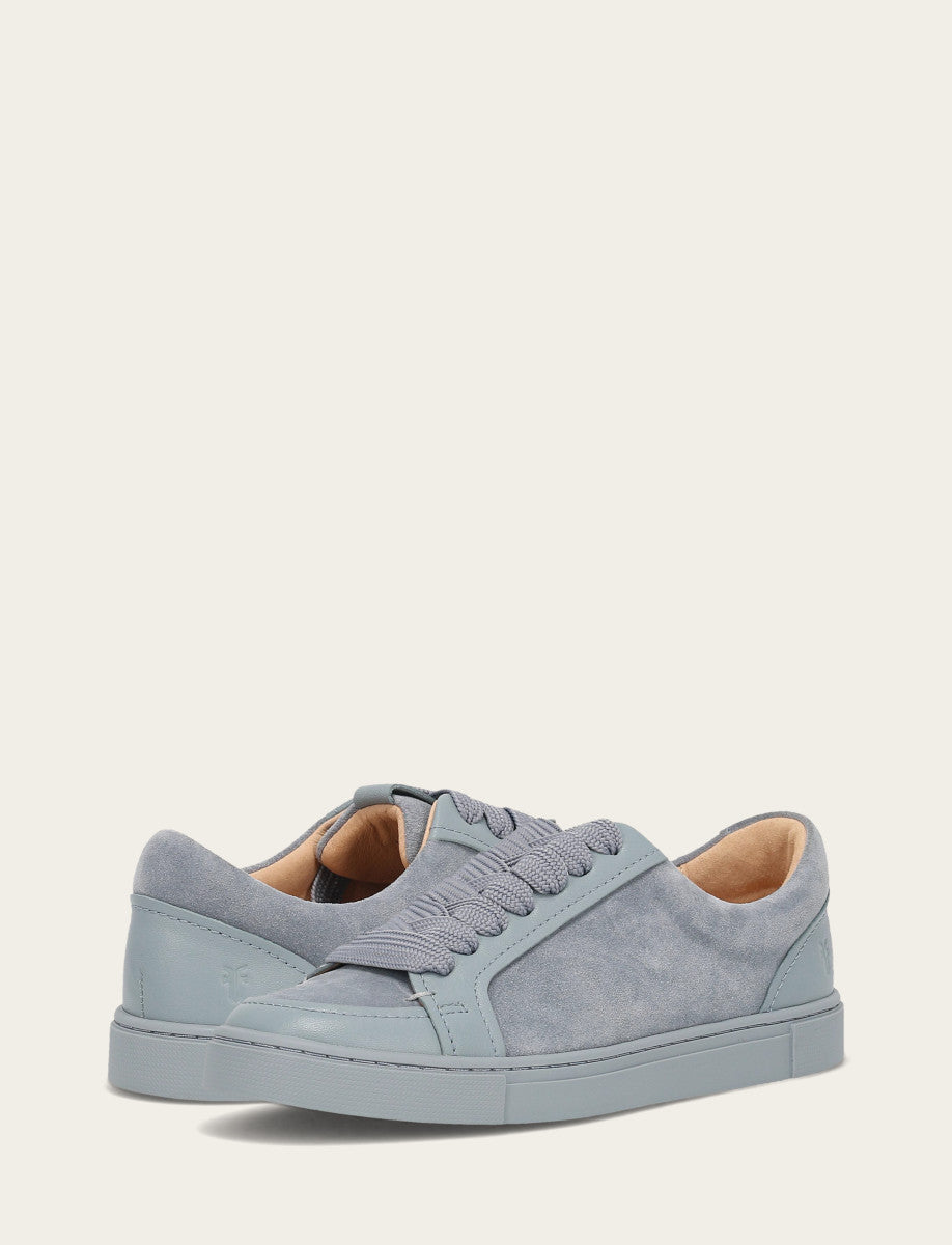 Frye Women's Steel Blue Ivy Court Low Lace Sneakers Steel Blue