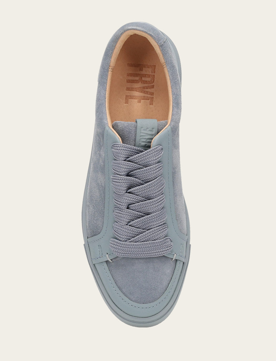 Frye Women's Steel Blue Ivy Court Low Lace Sneakers Steel Blue