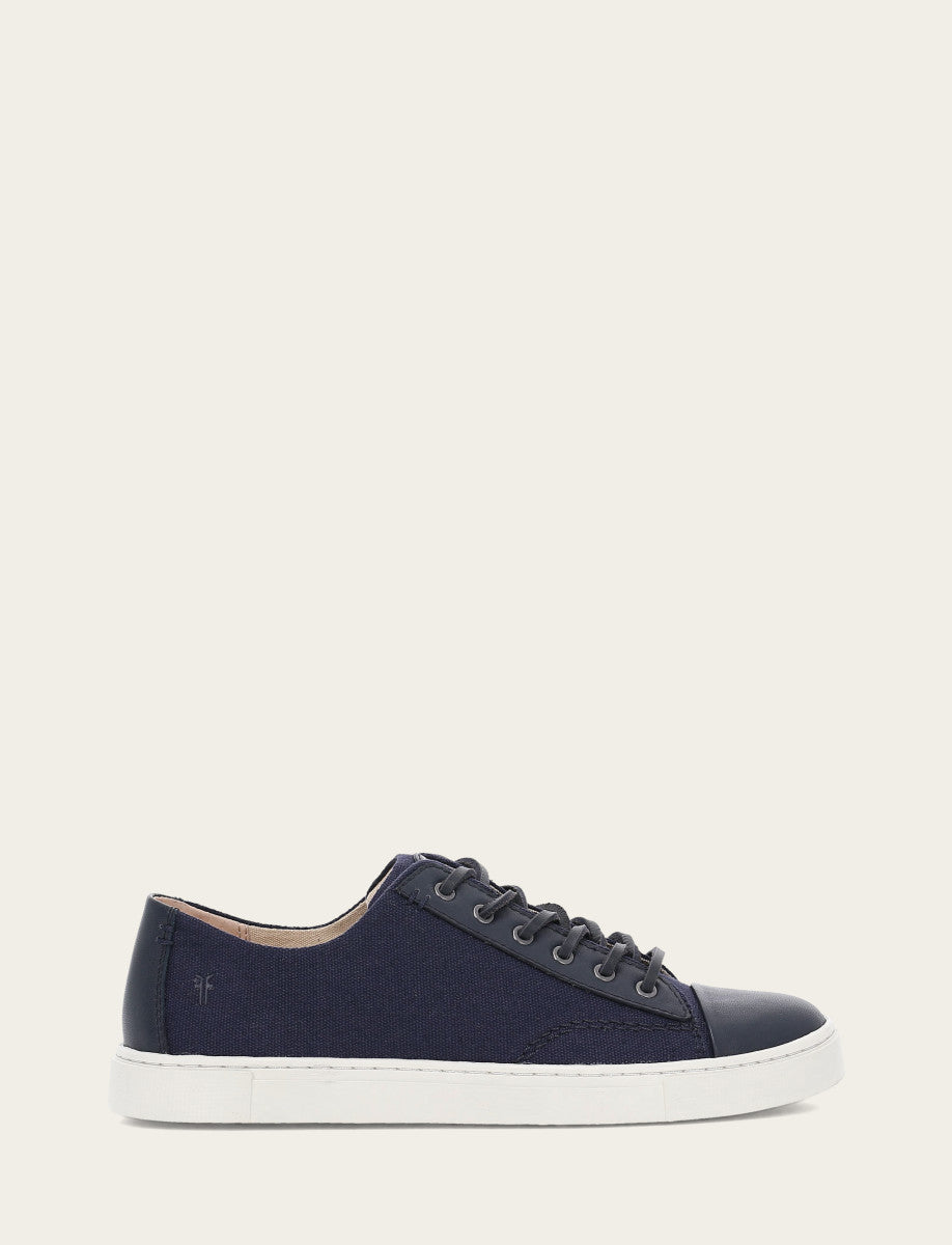 Frye Women's Navy Ivy Canvas Low Lace Sneakers Navy