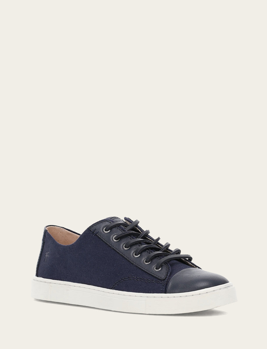 Frye Women's Navy Ivy Canvas Low Lace Sneakers Navy
