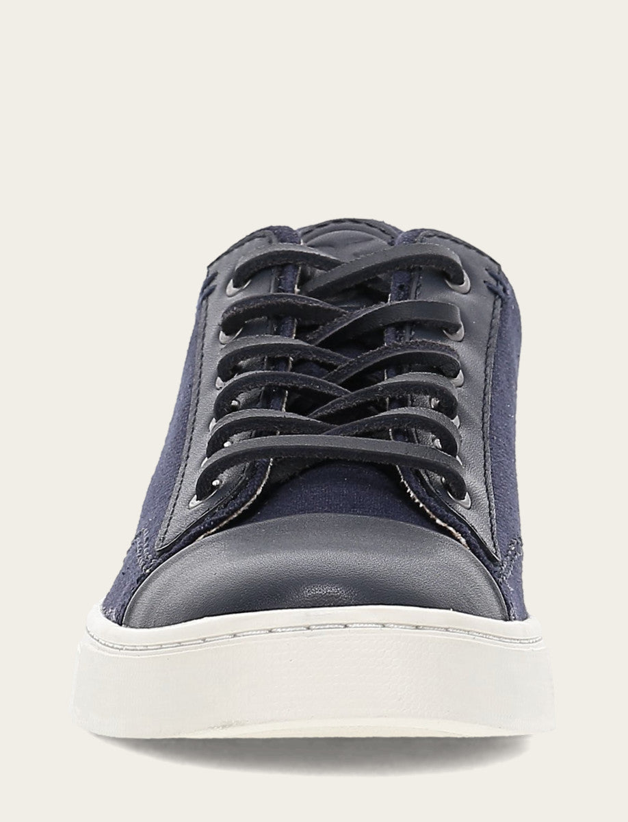Frye Women's Navy Ivy Canvas Low Lace Sneakers Navy