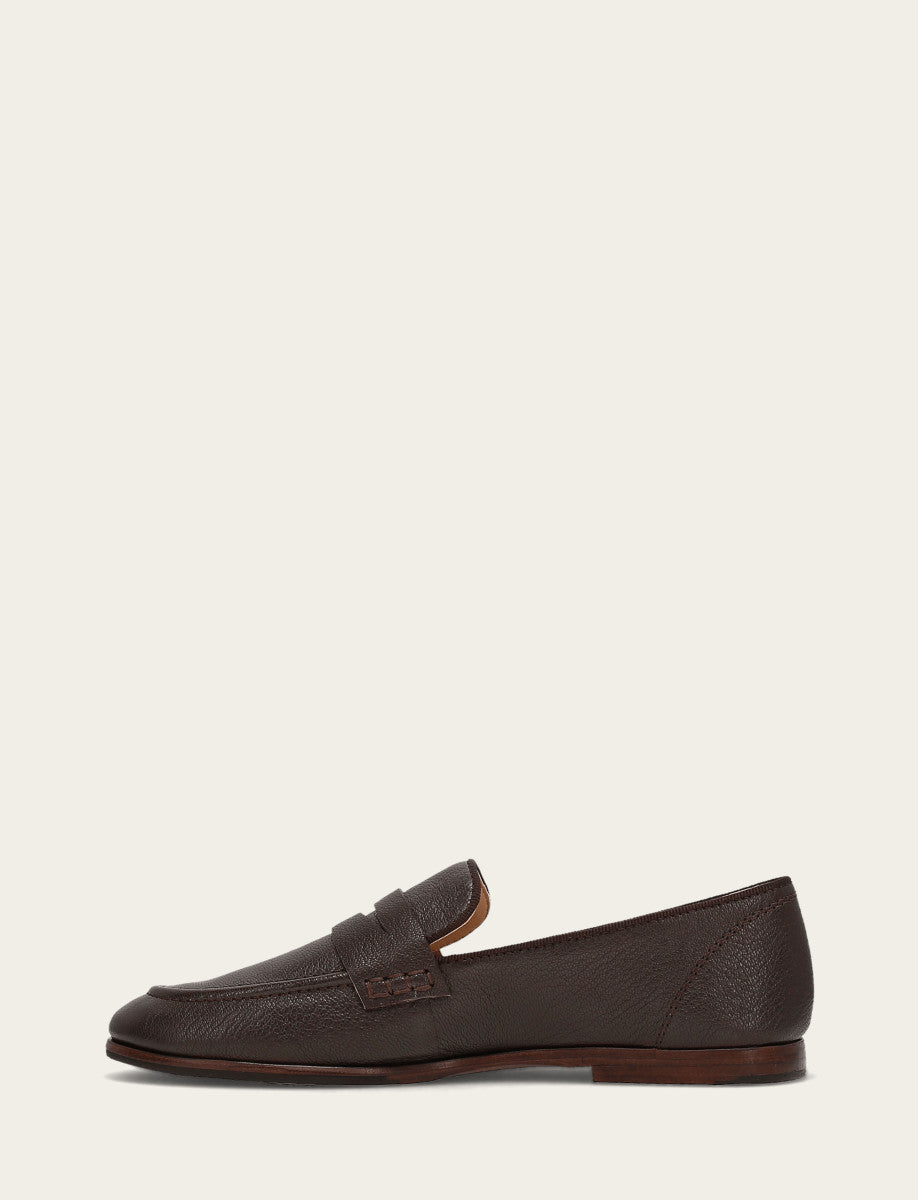 Frye Women's Dark Brown Faith Loafer Dark Brown