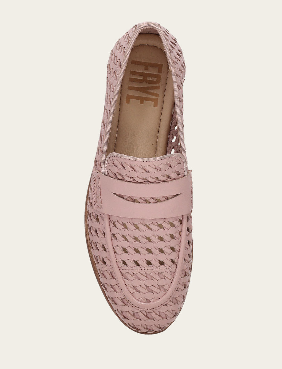 Frye Faith Woven Loafer Cameo Rose