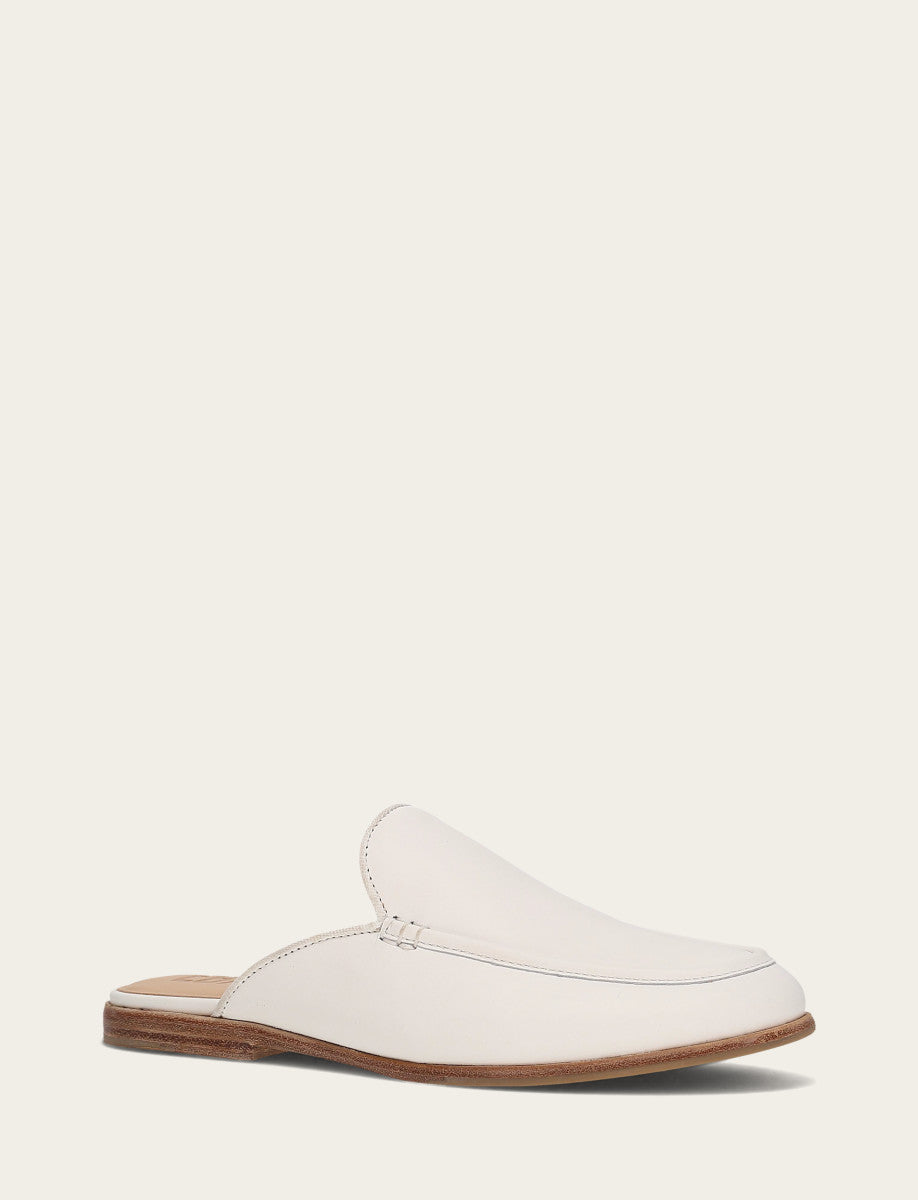 Frye Faith Mule White