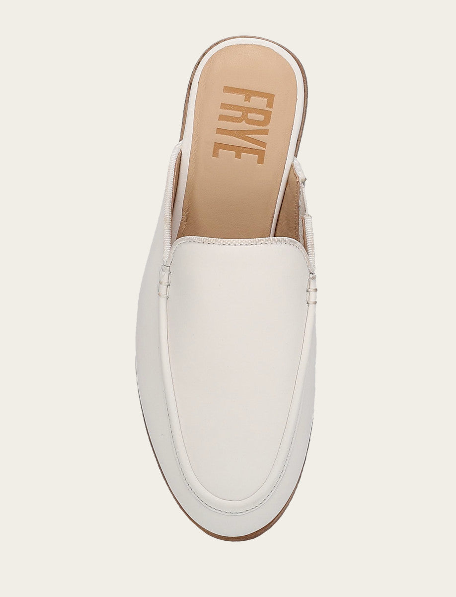 Frye Faith Mule White