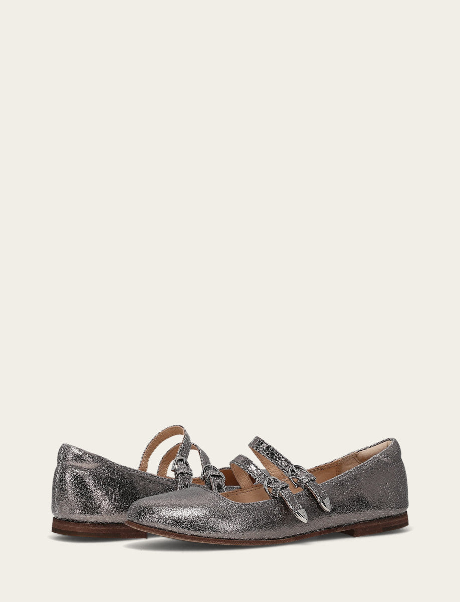 Frye Carson Multi Mary Jane Gunmetal