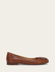 Frye Women's Cinnamon Carson Logo Ballet Shoe Cinnamon