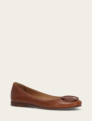 Frye Women's Cinnamon Carson Logo Ballet Shoe Cinnamon