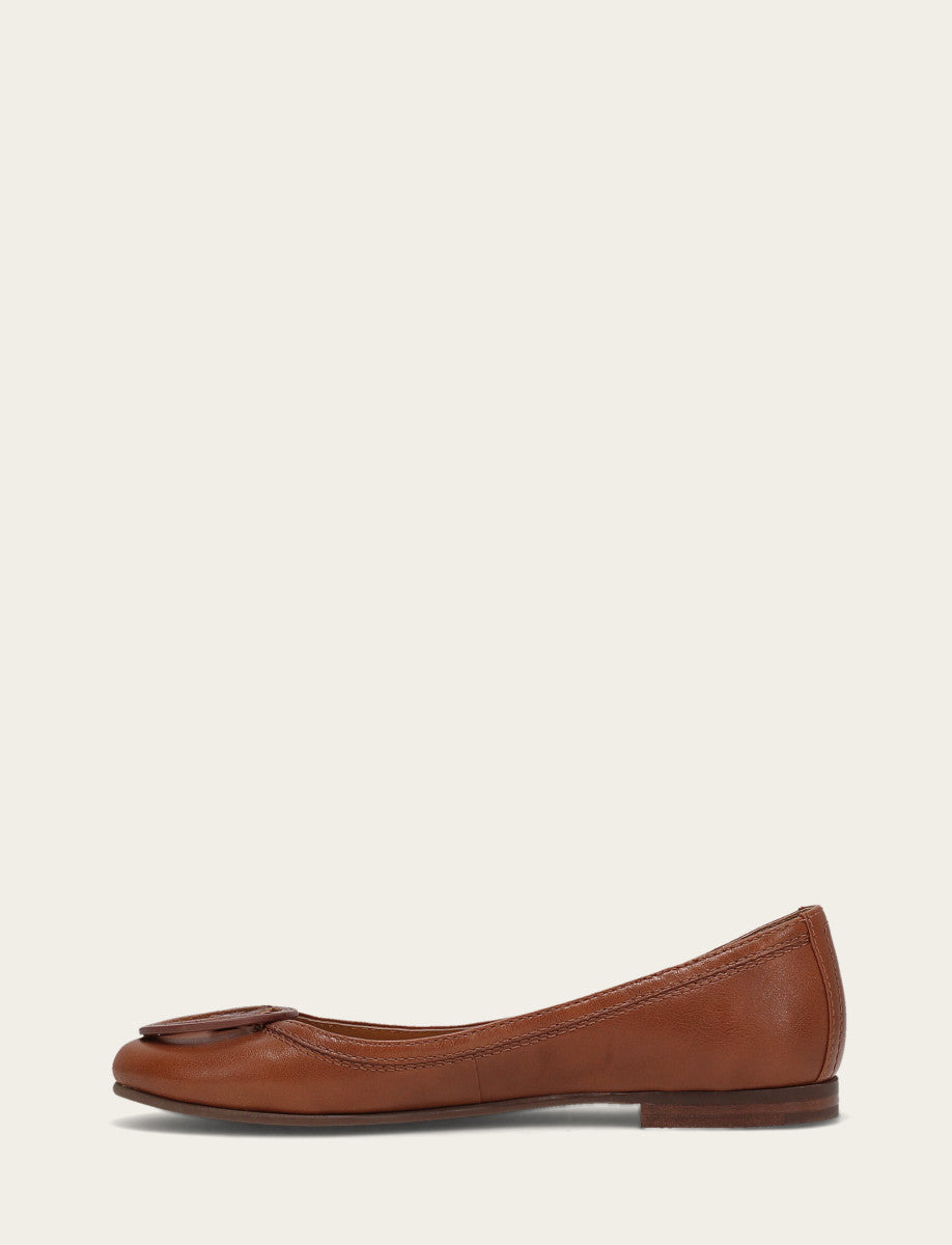 Frye Women's Cinnamon Carson Logo Ballet Shoe Cinnamon