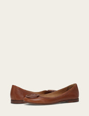 Frye Women's Cinnamon Carson Logo Ballet Shoe Cinnamon