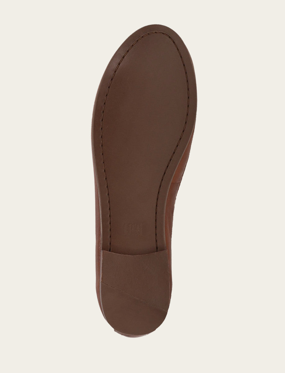 Frye Women's Cinnamon Carson Logo Ballet Shoe Cinnamon