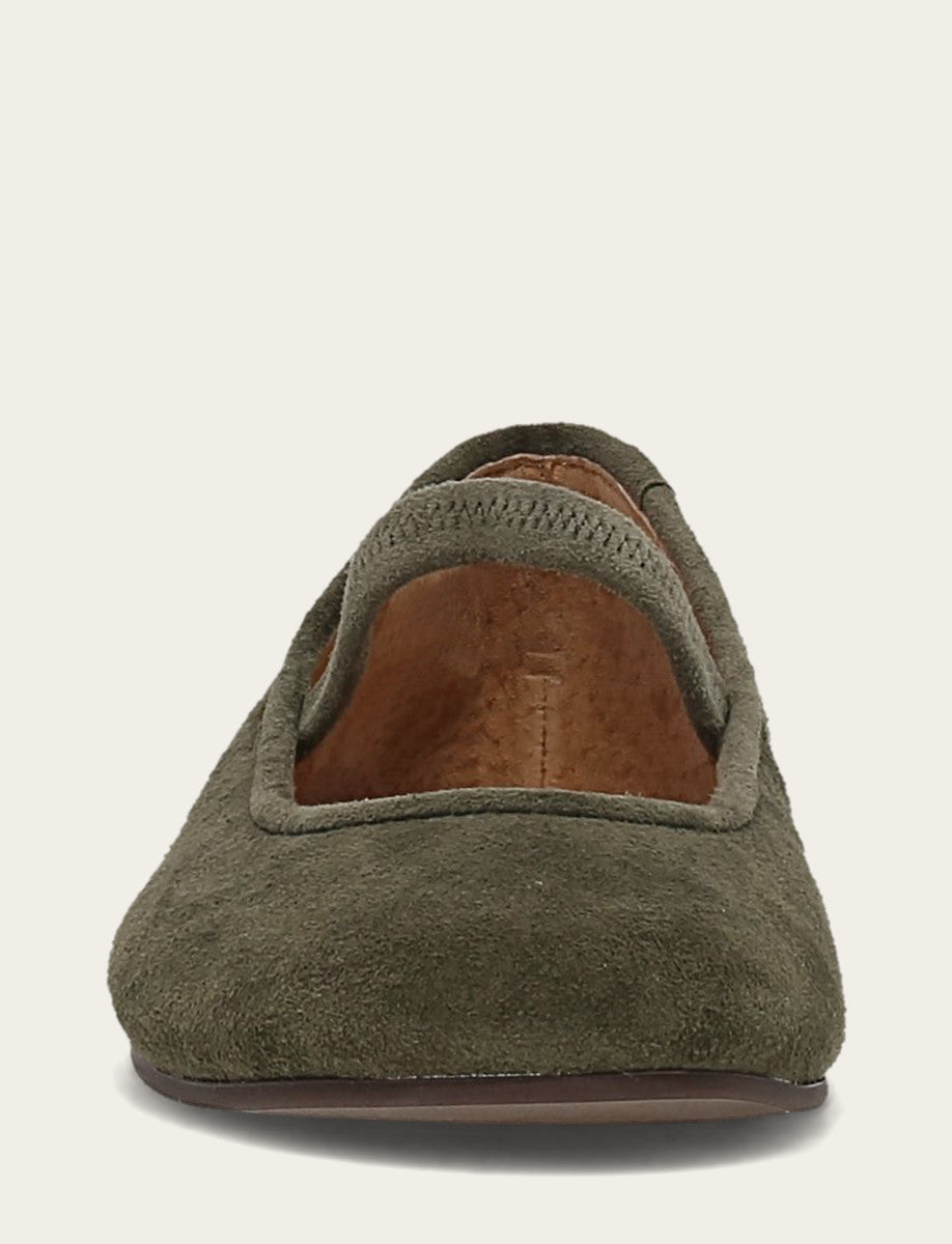 Frye Women's Dark Olive Emma Elastic Mary Jane Shoe Dark Olive