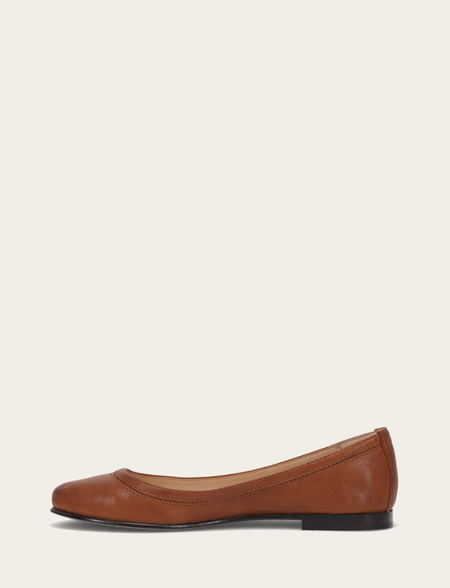 Frye Women's Cognac Carson Ballet Flats Cognac