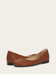 Frye Women's Cognac Carson Ballet Flats Cognac